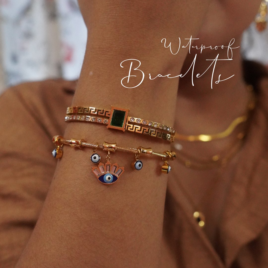 gold plated anti tarnish bracelet and bangles