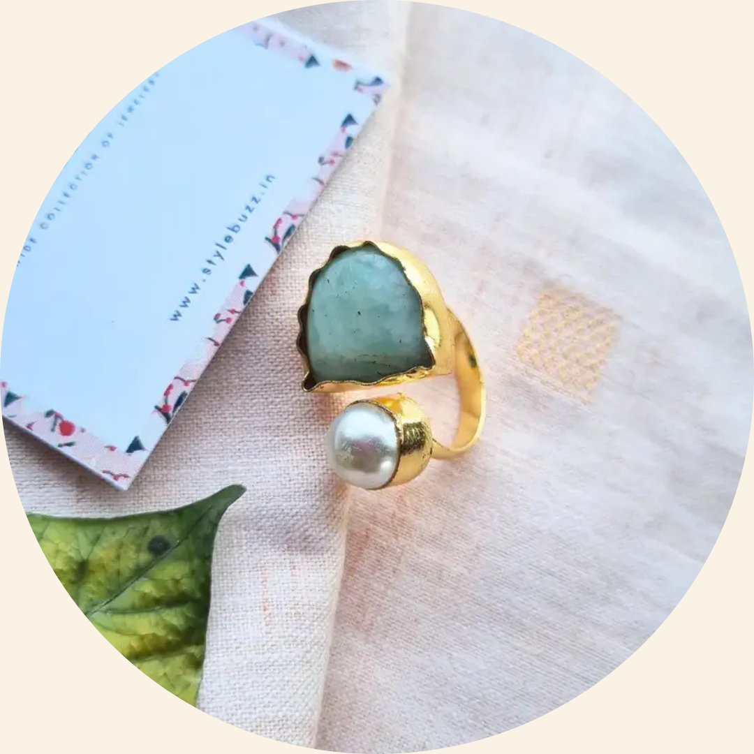 Golden Brass Finger Ring