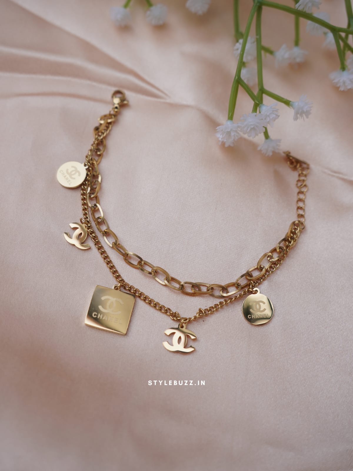 Anti Tarnish Dual Layer Western Designed Bracelet For Women