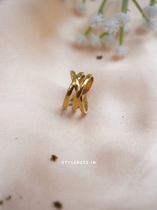 Anti Tarnish Gold Stacking Finger Ring