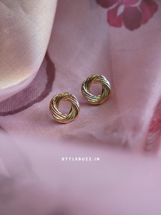 Anti Tarnish Gold Tone Dazzle In Style Earrings