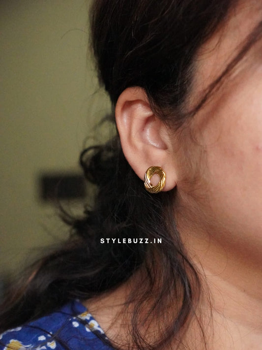 Anti Tarnish Gold Tone Dazzle In Style Earrings