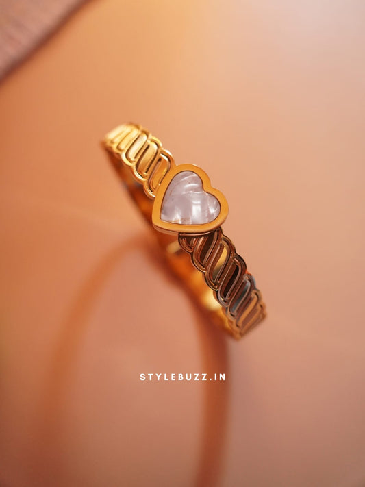 Anti Tarnish Mop Hearted Trendy Bracelet