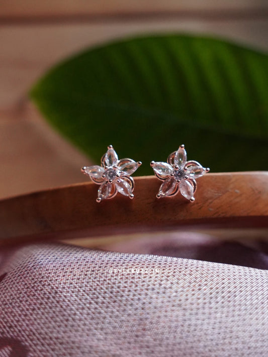 Anti Tarnish Rose Gold Tone Stylish Earrings