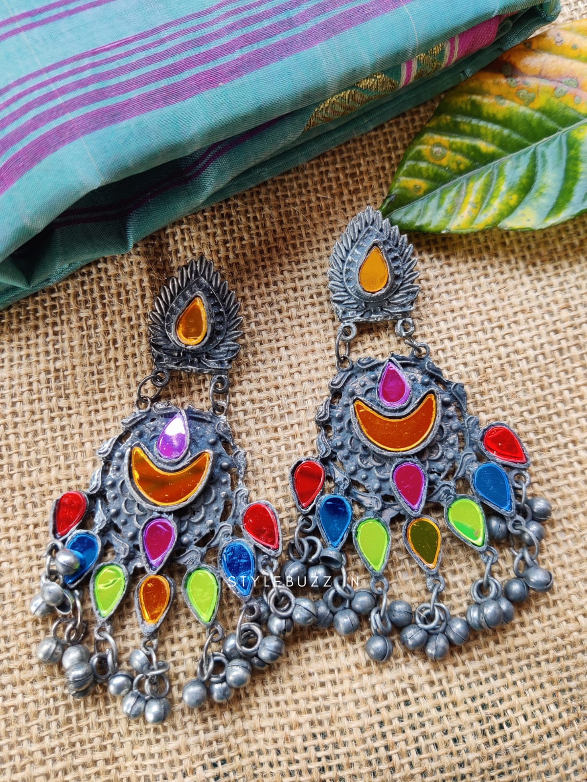 Black Polish Stylish Festive Earrings