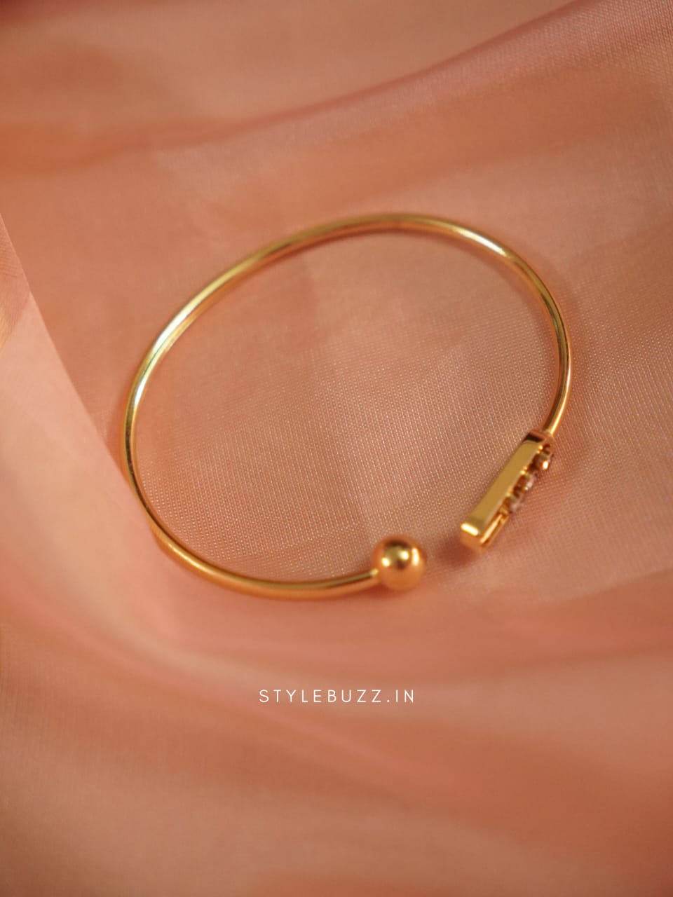 Anti Tarnish Iris Cuff Bracelet