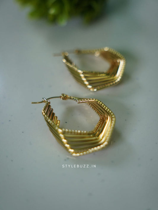 Anti Tarnish Party Style Hoop Earrings