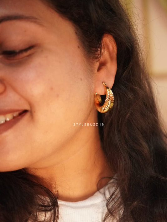 Anti Tarnish Classy Hoop Earrings