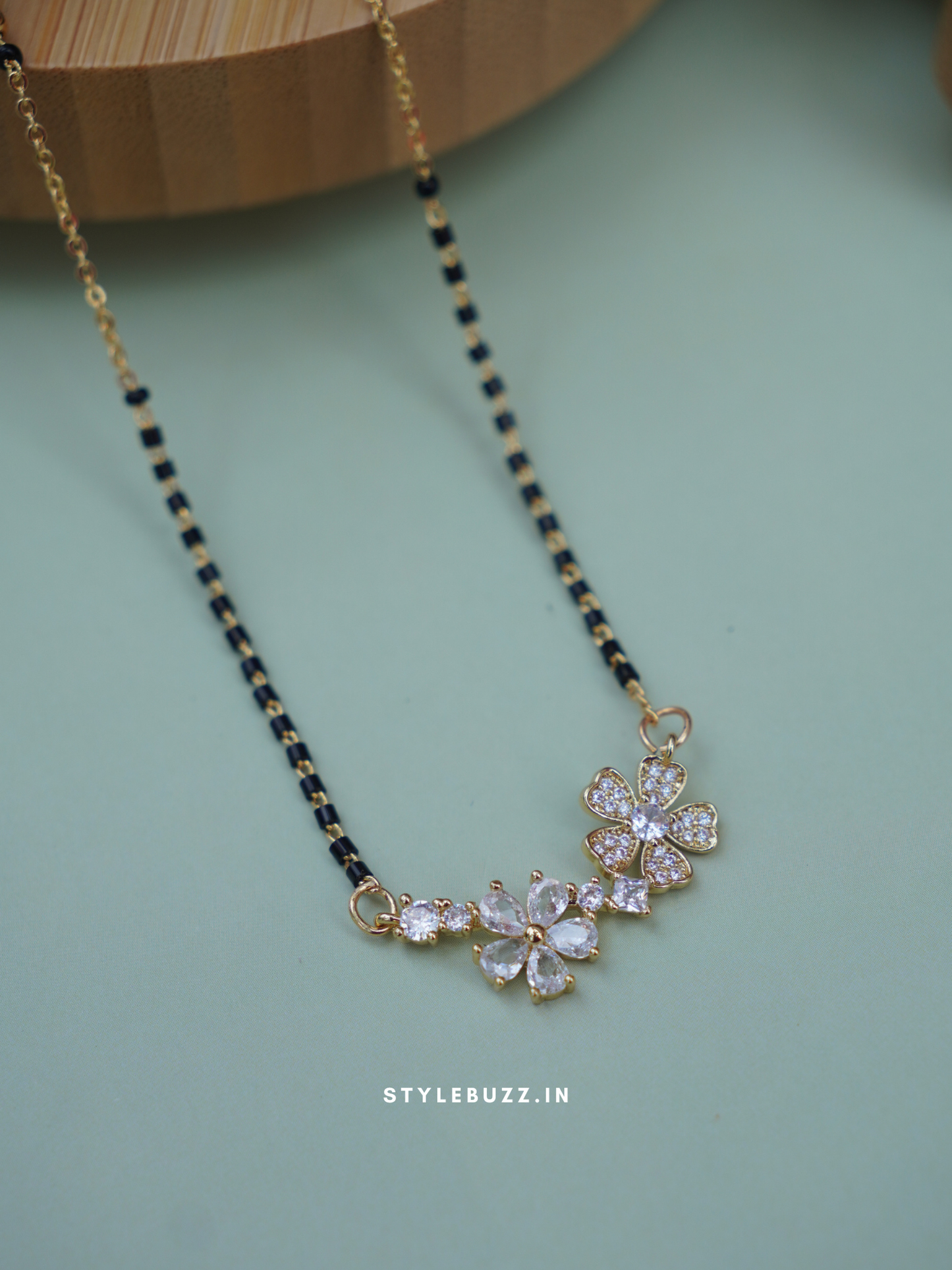 Waterproof flower design mangalsutra