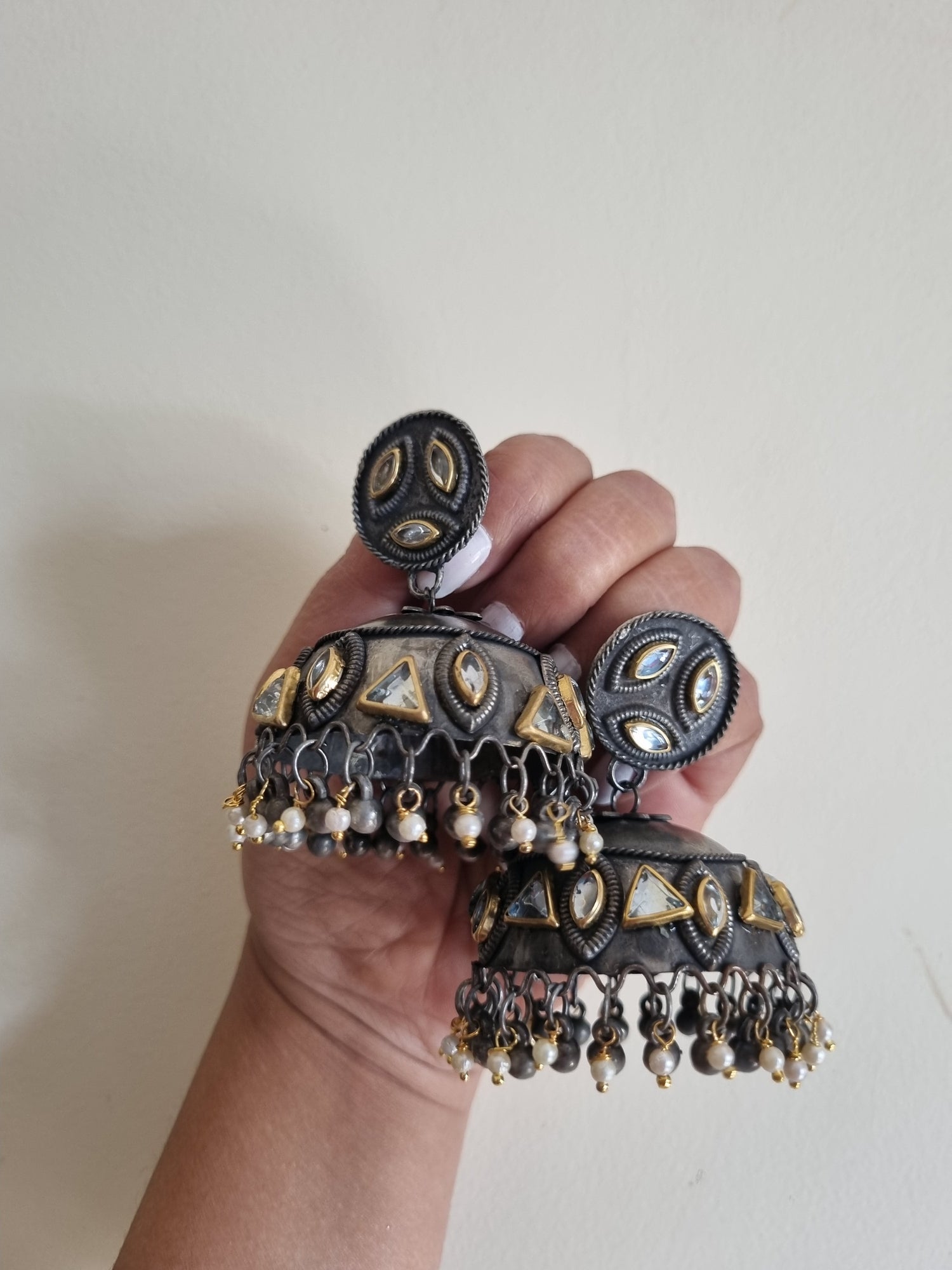 Shop Latest Black Polish Earrings