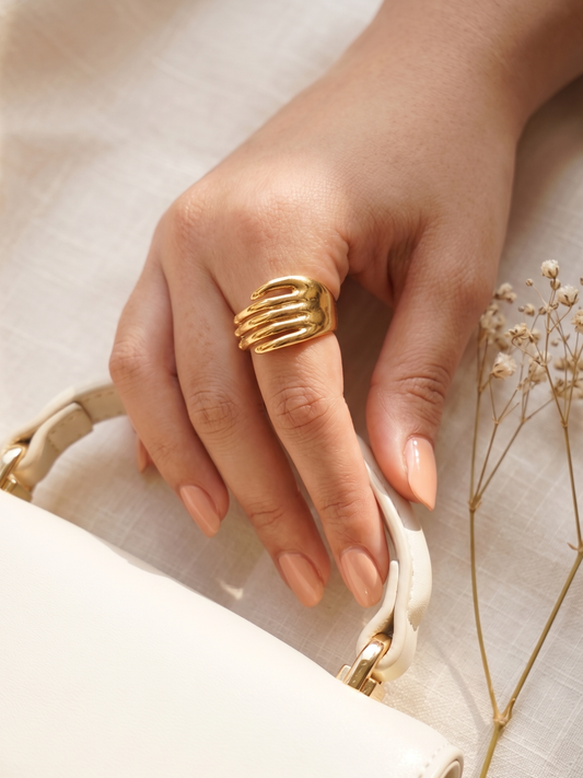 Hand Designed Palm Finger Ring