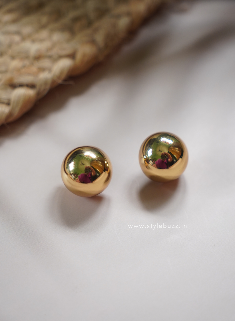 Anti Tarnish Sphere shaped Ear Stud