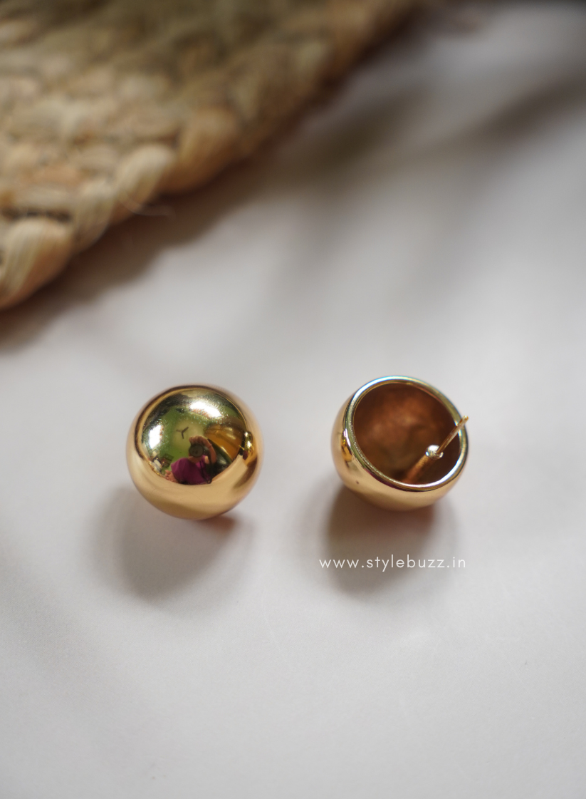 Anti Tarnish Sphere shaped Ear Stud