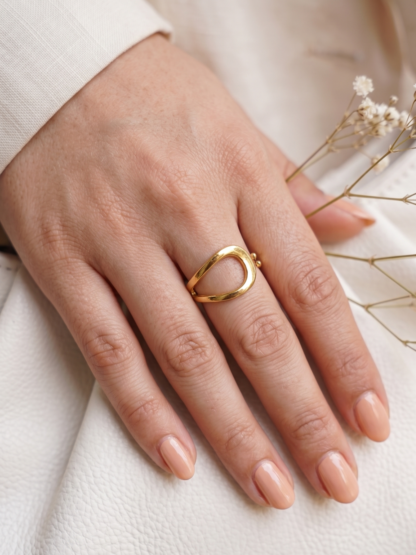 Minimalist Cuff Finger Ring For Woman