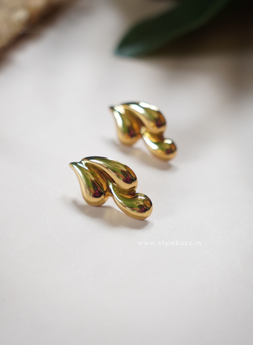 Anti Tarnish Premium Three Water Drop ear Studs