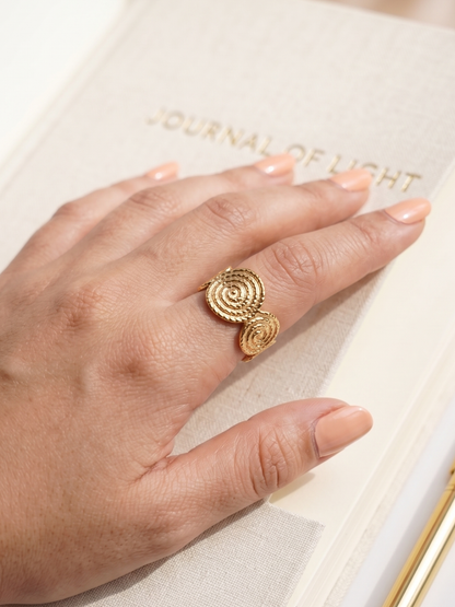Anti Tarnish Gold Tone Attractive Finger Ring