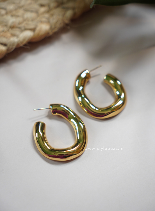 Anti Tarnish Large Hoop Style Earring