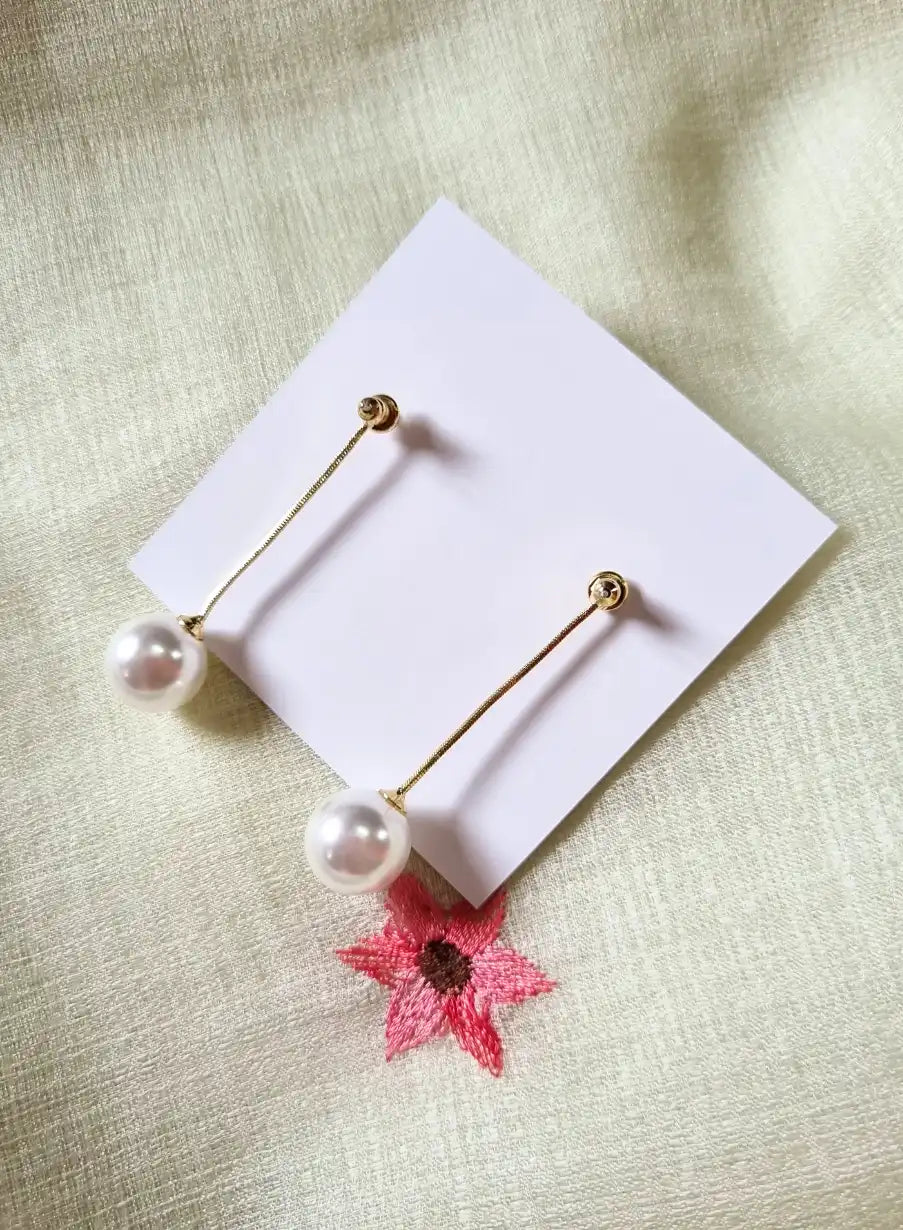 Anti-Tarnish Premium Quality Pearl Stud.