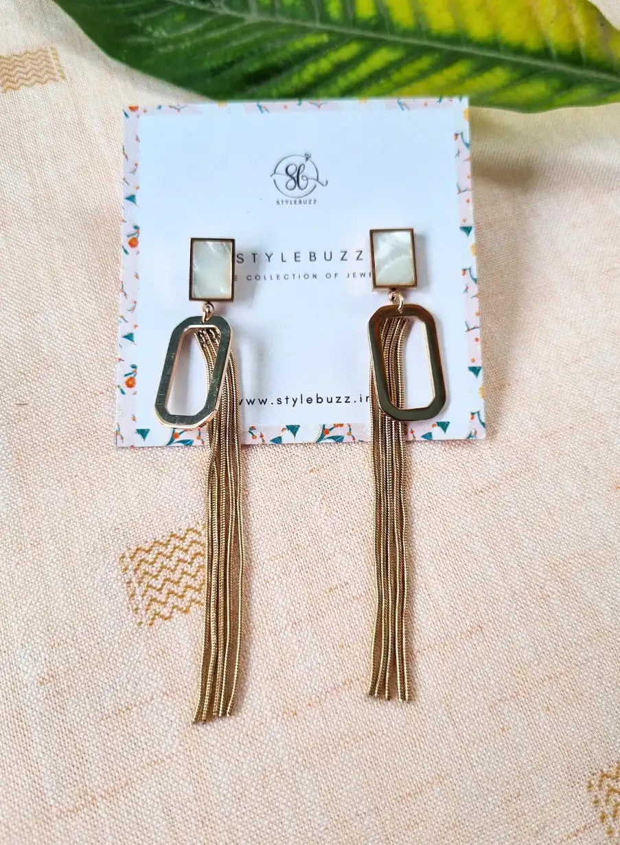 Anti Tarnish MOP Long Lasting Earrings