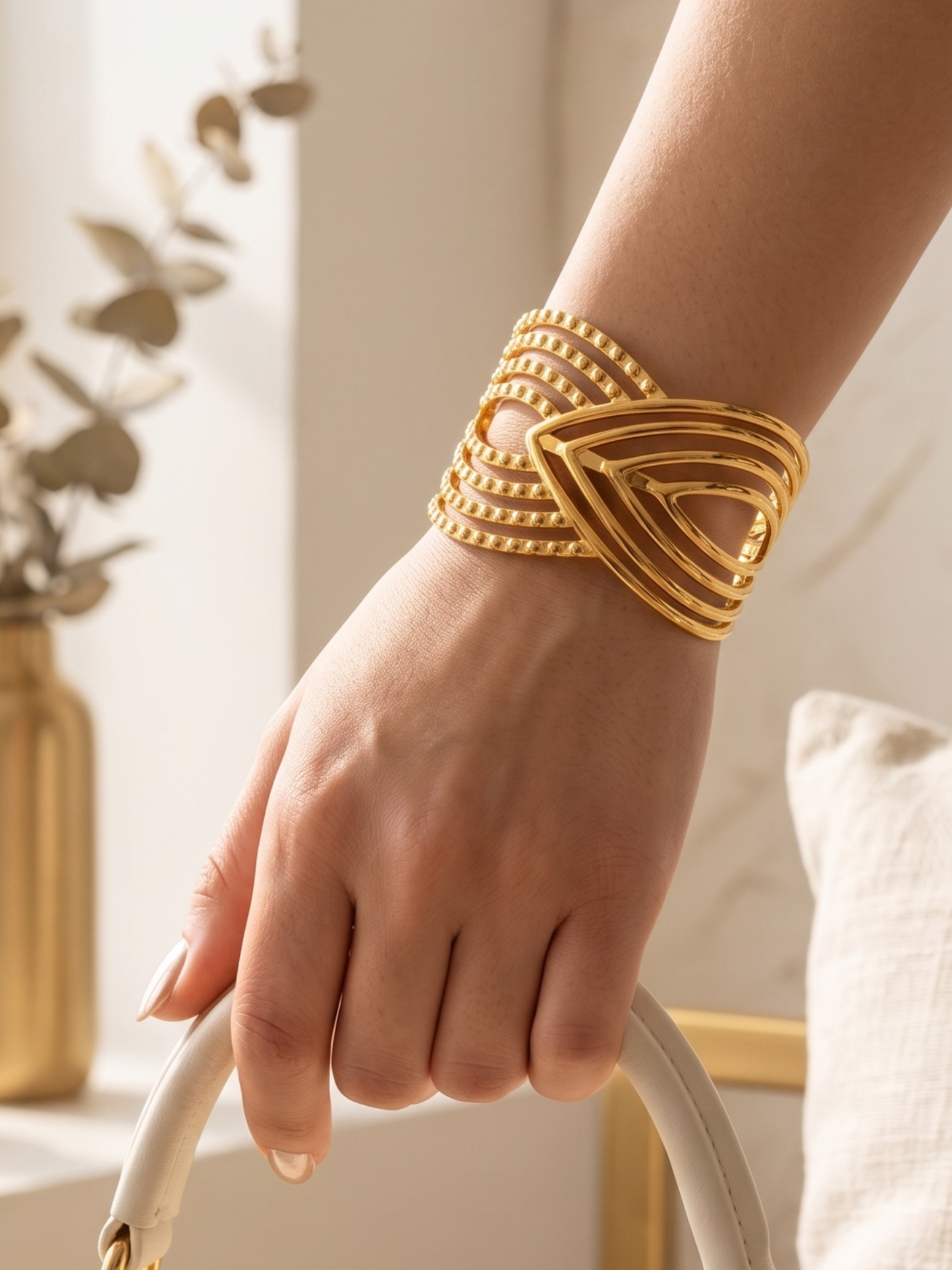 Anti Tarnish Adjustable Bangle For Woman