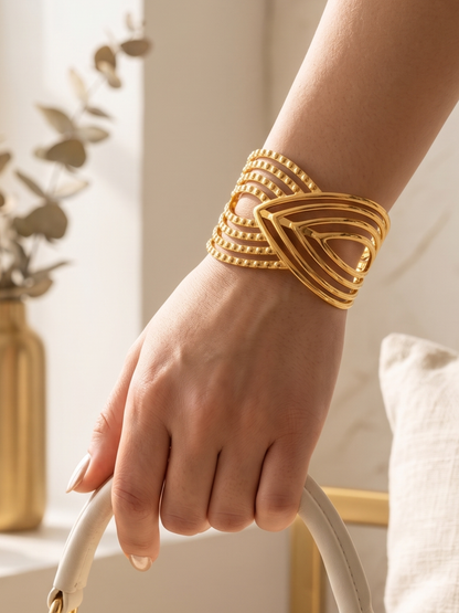 Anti Tarnish Adjustable Bangle For Woman