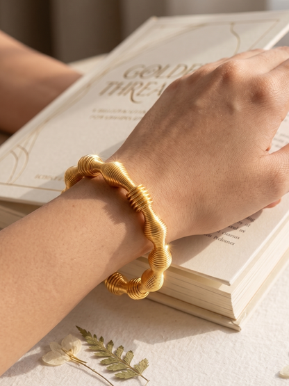 Anti Tarnish Coil Spring Bracelet