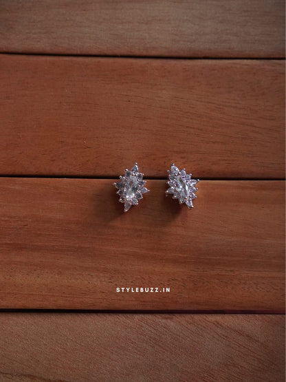 Anti Tarnish Silver Tone  Trendy Designed Stud