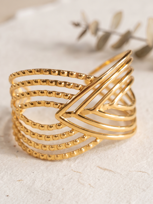 Anti Tarnish Adjustable Bangle For Woman