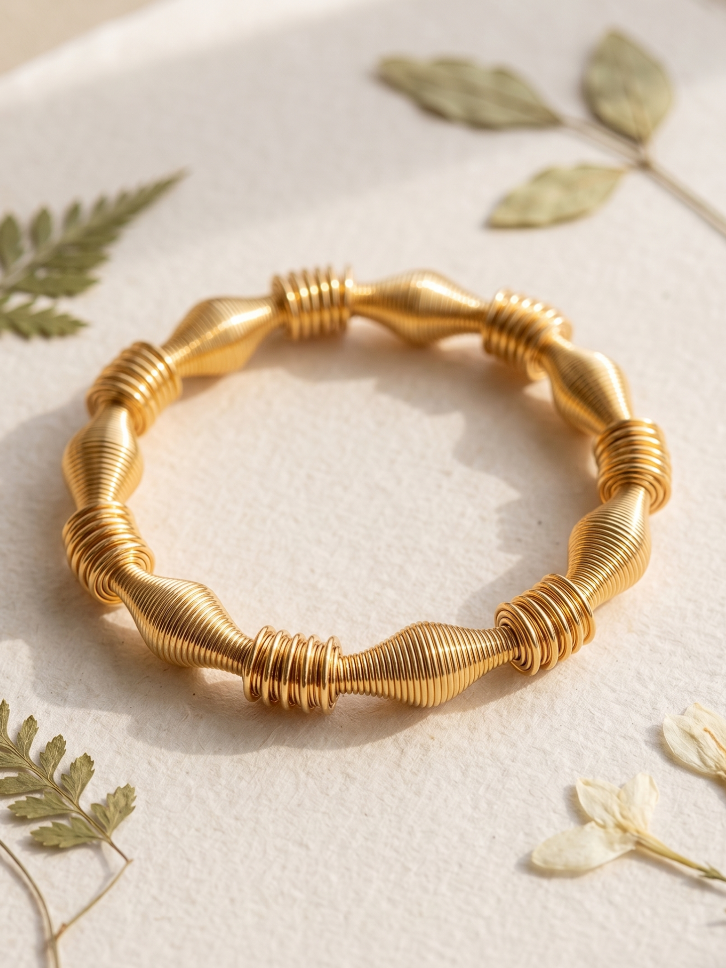 Anti Tarnish Coil Spring Bracelet
