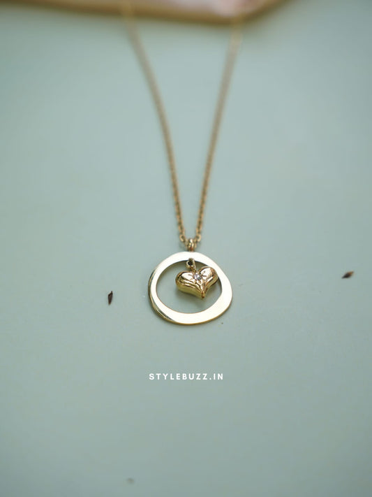 Anti Tarnish Fabulous Harmony Heart Designed Necklace