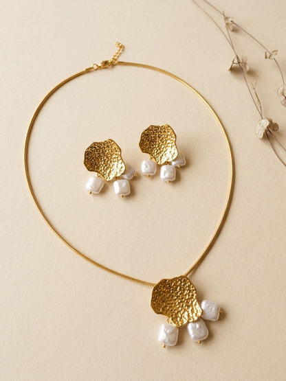 Anti Tarnish Korean Necklace Collection With Earrings