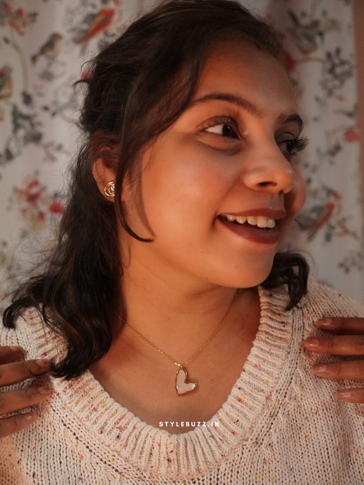 Anti Tarnish Mop Heart Designed Cute Necklace