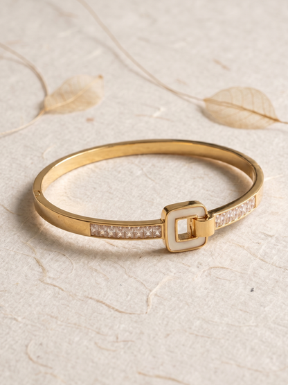 Anti Tarnish Premium MOP Stone Bangle
