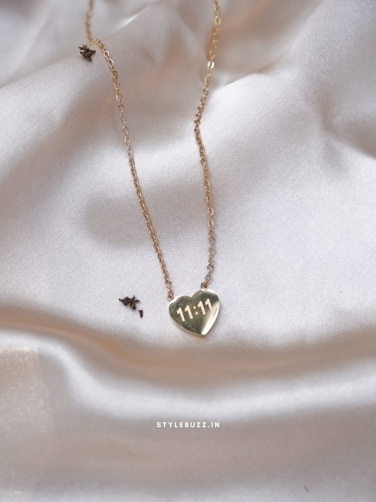 Anti Tarnish Unique 11:11 Designed Love Shaped  Necklace