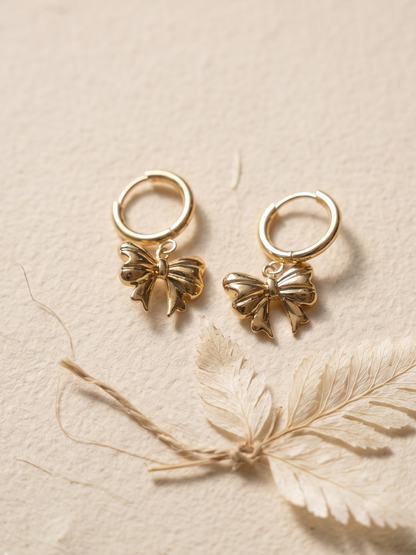 Anti tarnish daily wear bow hoops