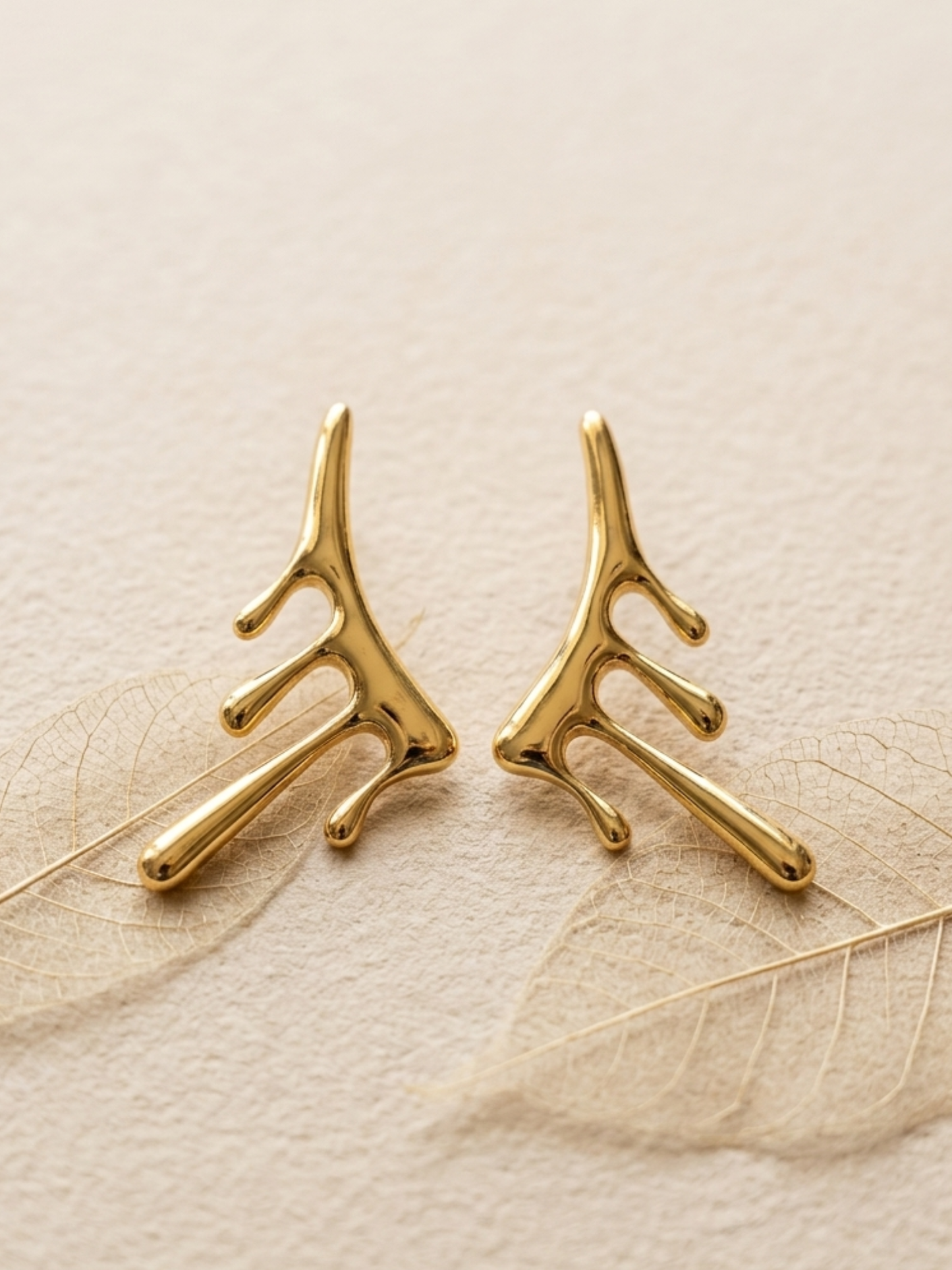 Anti tarnish statement earrings