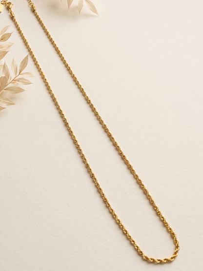 Anti tarnish waterproof rope chain