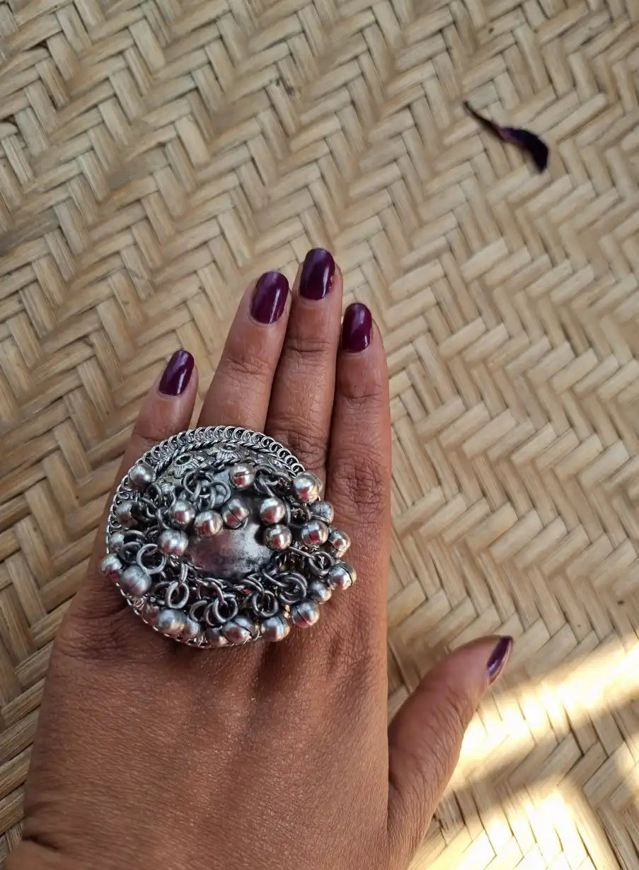 Replica Finger Ring with Ghungroo