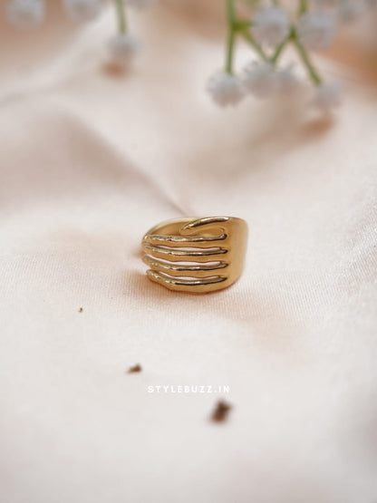 Hand Designed Palm Finger Ring
