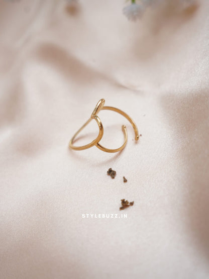 Hollow Heart Designed Fancy Finger Ring