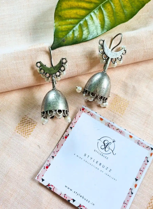 Silver Elegant Dangle Stud