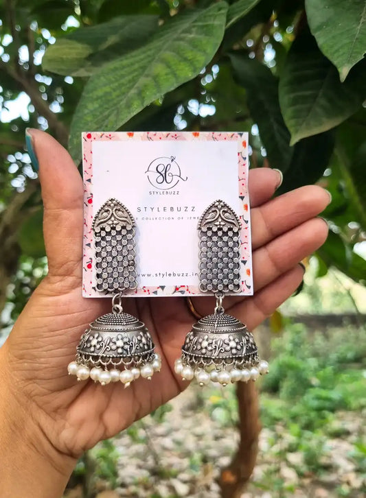 Silver Replica Stylish Jhumka