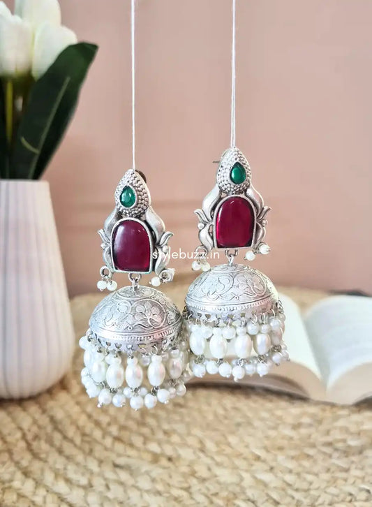 Premium Quality Silver Replica Jhumka