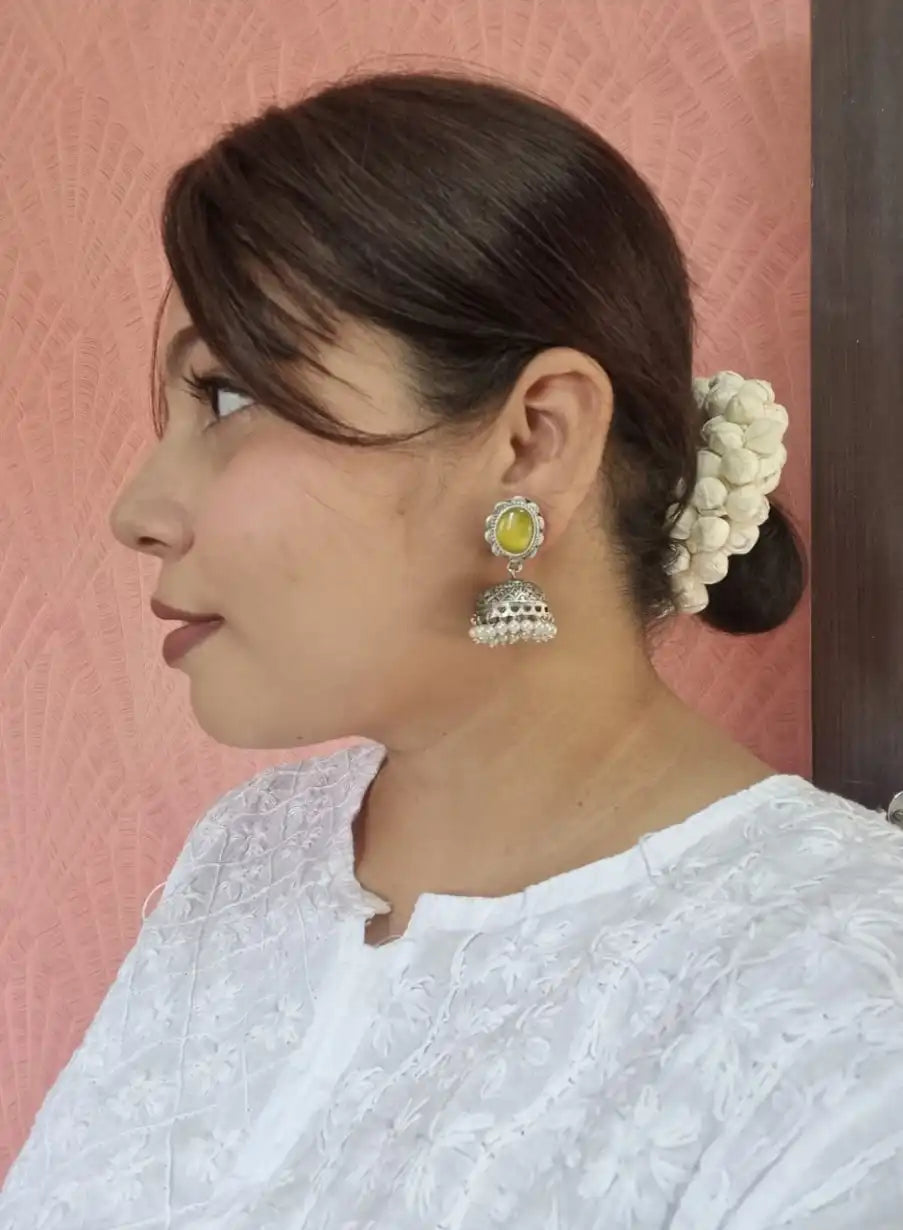 Silver Replica Lightweight Small Jhumka