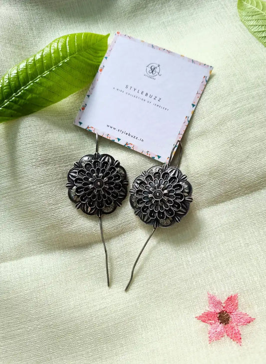 Flower Bugadi Replica Pin Earrings.