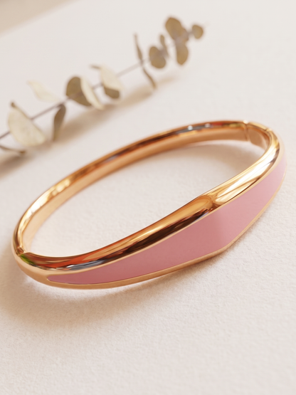 Rose gold and pink bracelet