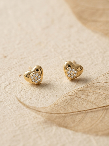Small heart stud waterproof