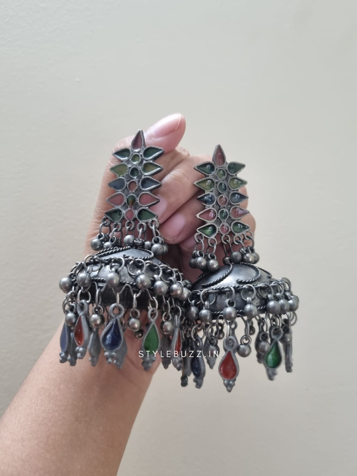 Black Polish Trendy And Gorgeous Jhumka