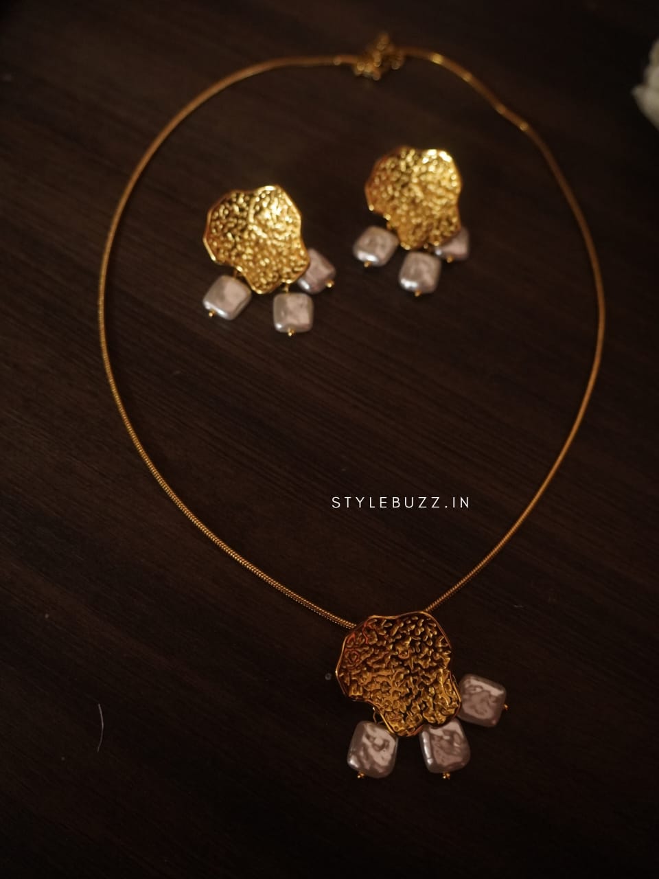 Anti Tarnish Korean Necklace Collection With Earrings