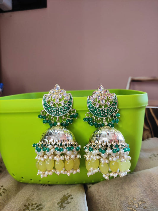 Meenakari Fashionable Festive Earrings